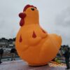 Inflatable Rhubarb Chicken Hen Mascot Air Blown Cartoon Animals For Outdoor Indoor Yard Decorations