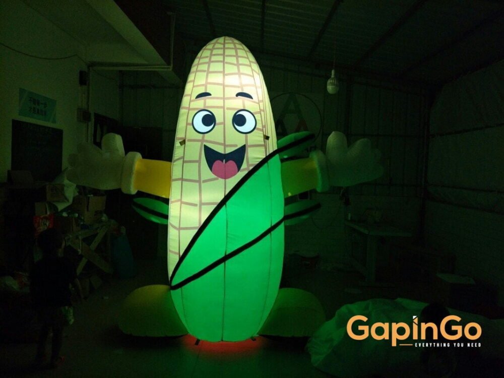 Come with Free Fan Led Lighted Inflatable Maize/Corn Cartoon Tent