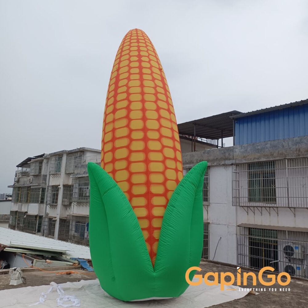 High Quality Giant Inflatable Corn Cob/Corn Replica Inflatable Maize Model with Air Blower for Sale