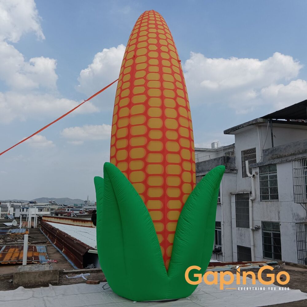 High Quality Giant Inflatable Corn Cob/Corn Replica Inflatable Maize Model with Air Blower for Sale