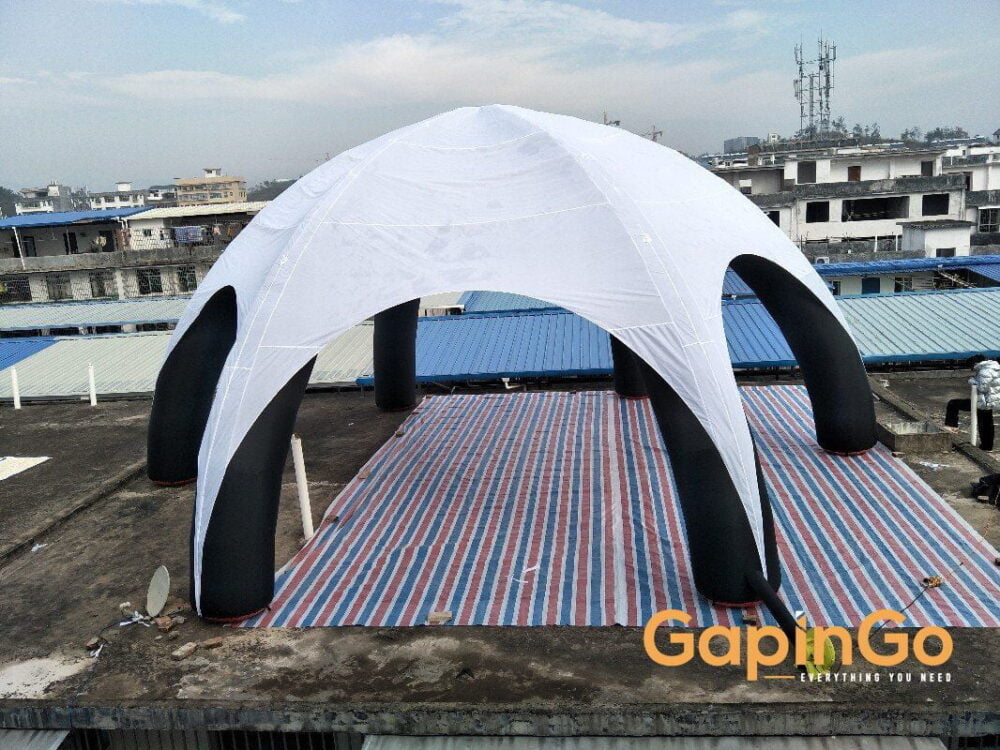 Inflatable Spider Tent with 6 Legs White Cover Spider Event Dome