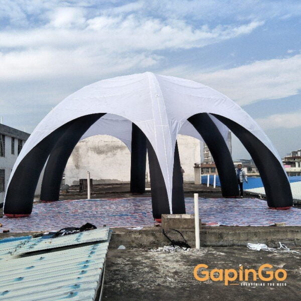 Inflatable Spider Tent with 6 Legs White Cover Spider Event Dome