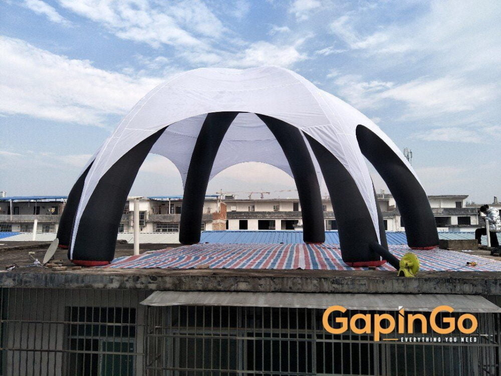 Inflatable Spider Tent with 6 Legs White Cover Spider Event Dome