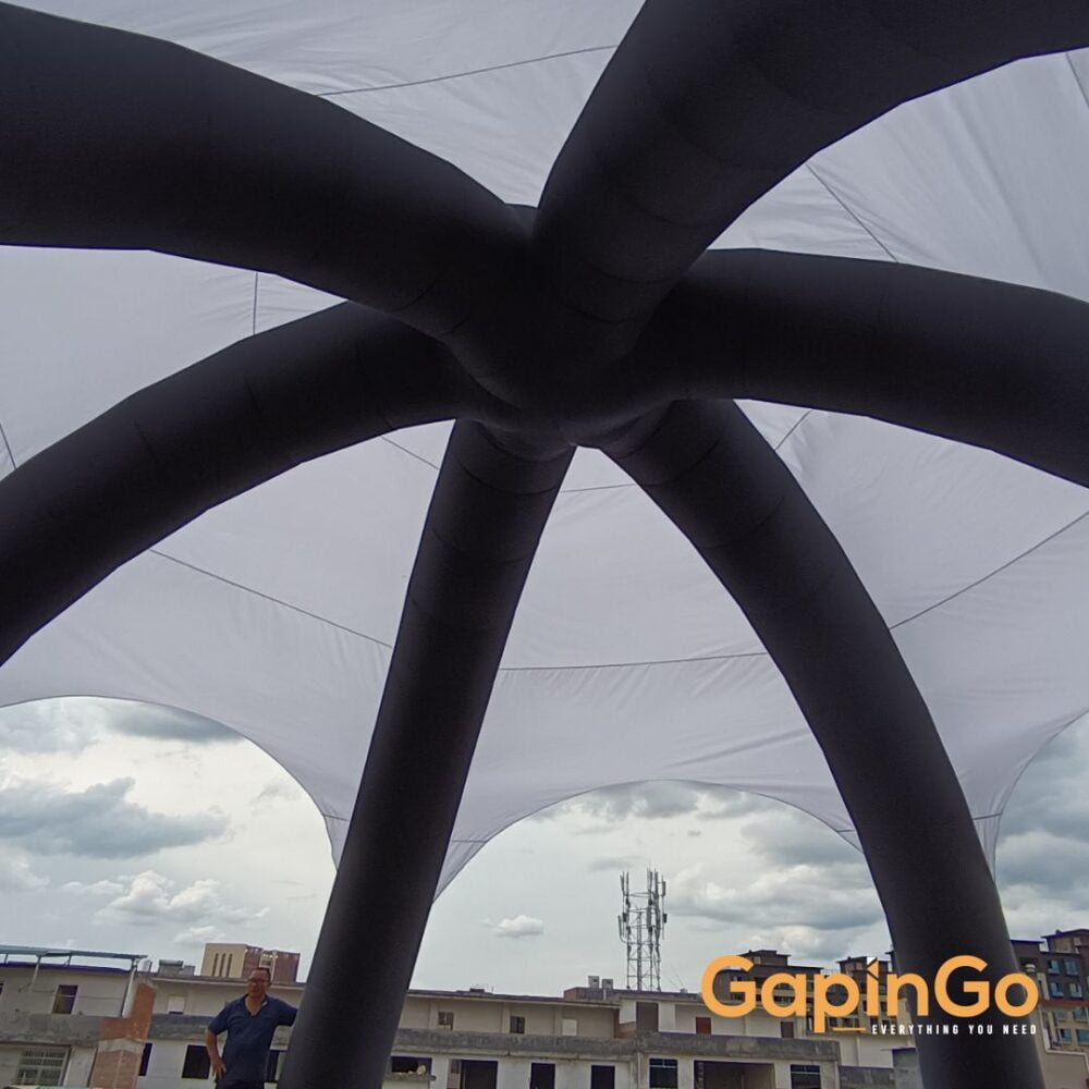 Inflatable Spider Tent with 6 Legs White Cover Spider Event Dome
