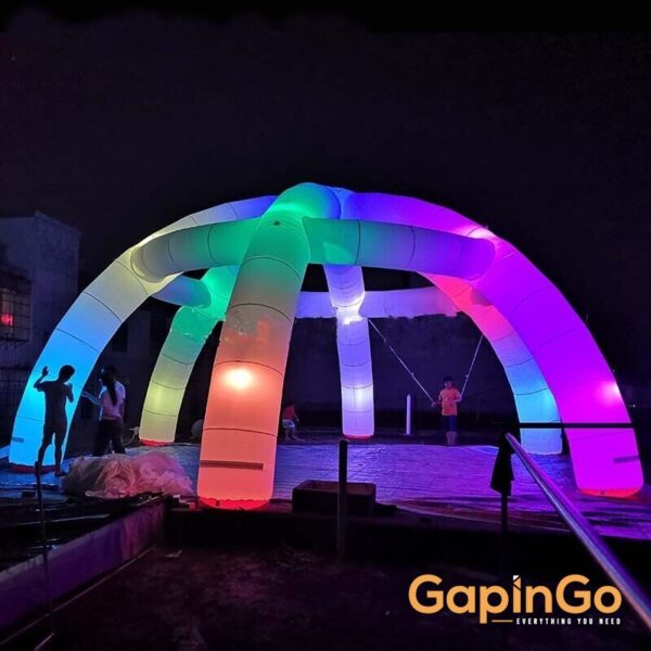 8/10/12m Inflatable White Fabric Spider Tent Spder Structure for Event and Party
