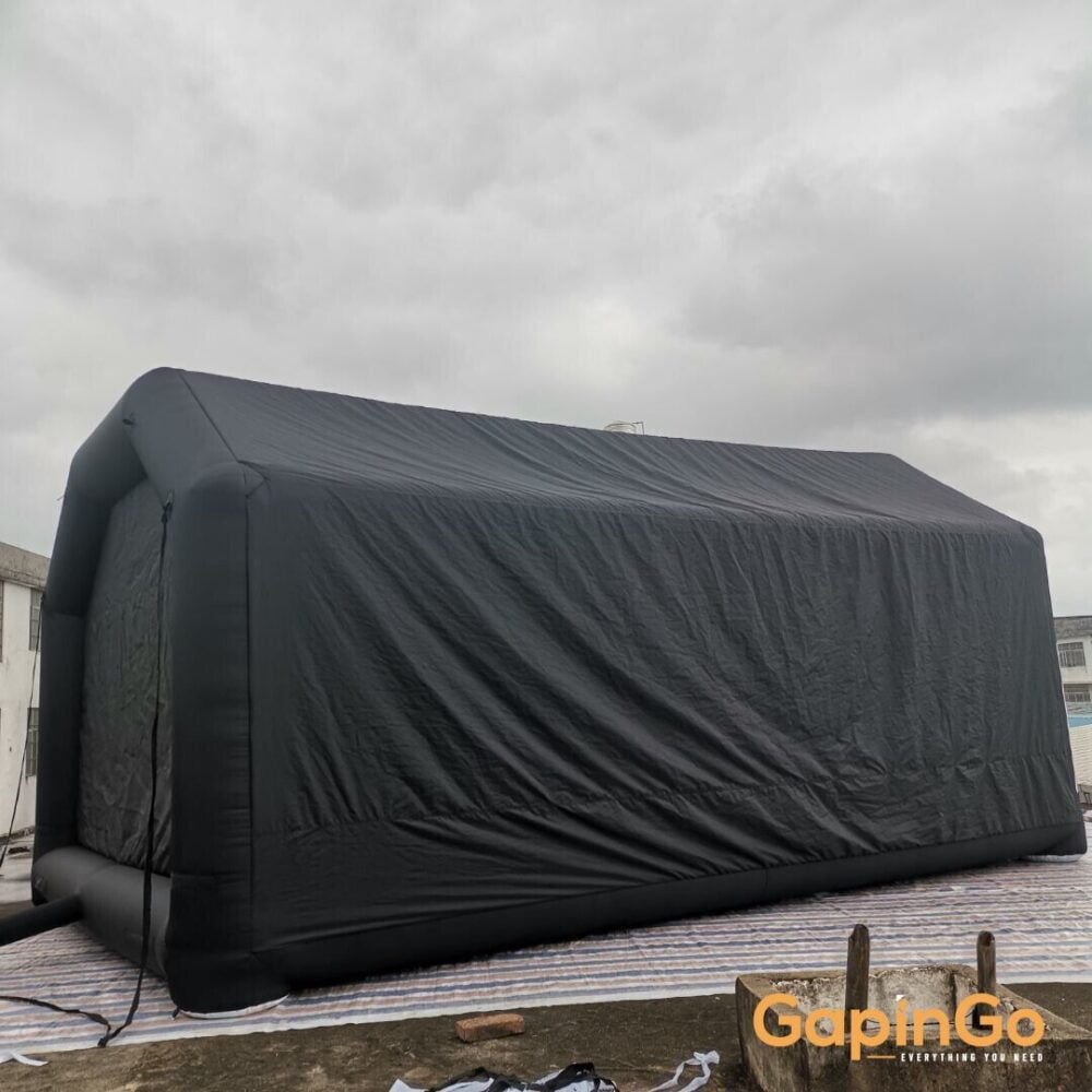 Giant Portable Tower Style Tunnel Film Marquee Inflatable Mobile Movie Theater VIP Cinema Lounge With Screen And Foldable Door