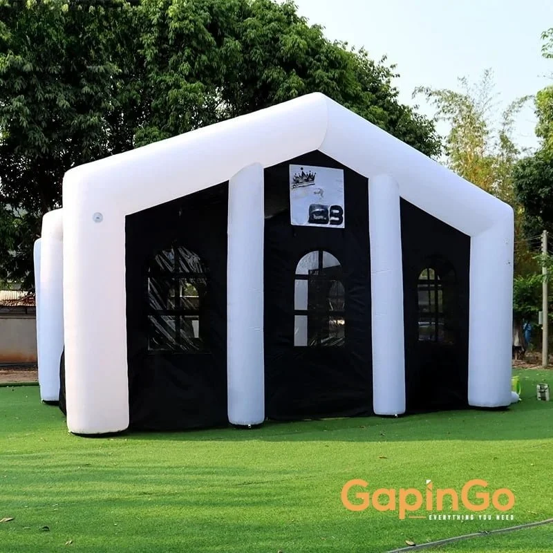 7.4x6.4x4.3 Meters Inflatable HomeEvent Tent With Custom Logo / Outdoor 24x21x14 Feet Inflated Tent