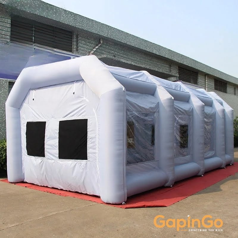 8X4X3 Meters Inflatable Spray Paint Booth / Portable Inflated Work Station Car Painting Room For Sale