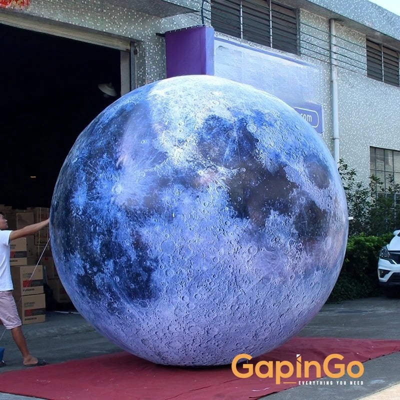 10ft. Inflatable Moon Ball, 3m Dia. Moon Balloon Inflatables
