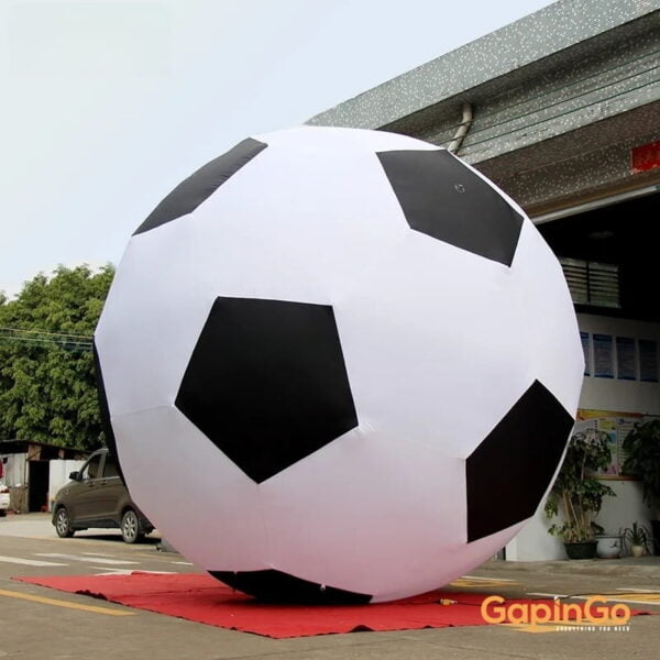 Inflatable Football Model For Sports Events / Football Championship Decorative Soccer Balloons
