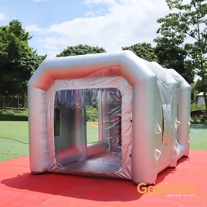 3.6X2.9X2.5 Meters Silver Inflatable Spray Paint Booth Tent