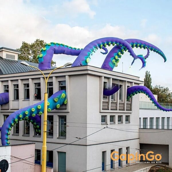 Inflatable Octopus Tentacle For Building Decoration Halloween Inflated Squid Tentacles Balloon Ocean Toys
