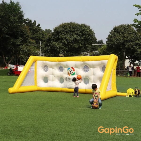 5x2x2 Meters Inflatable Football Shooting Goal Strong Fabric Soccer Kick Board for Outdoor Sports Game Event