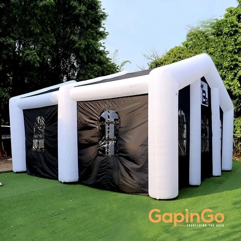 7.4x6.4x4.3 Meters Inflatable HomeEvent Tent With Custom Logo / Outdoor 24x21x14 Feet Inflated Tent