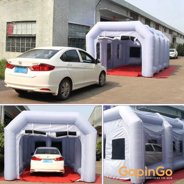 8X4X3 Meters Inflatable Spray Paint Booth / Portable Inflated Work Station Car Painting Room For Sale