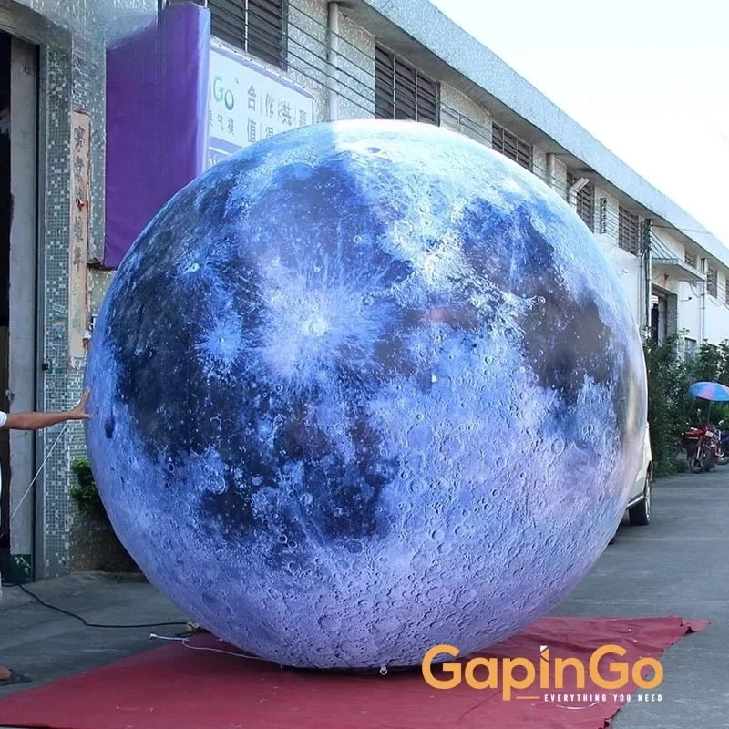 10ft. Inflatable Moon Ball, 3m Dia. Moon Balloon Inflatables