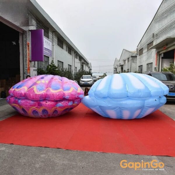 Inflatable Clam with Pearl Giant Colorful Sea Shell Ocean Themed Toy for Show Event Decoration