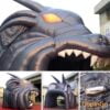 4.6x4.3x4.3 Meters Inflatable Dragon Head Football Tunnel For Sport Event