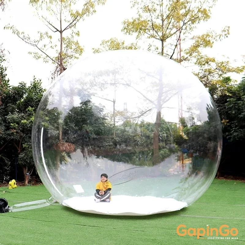 4mH Inflatable Snow Ball For Christmas Decoration Xmas Globe Balloon Party Supply