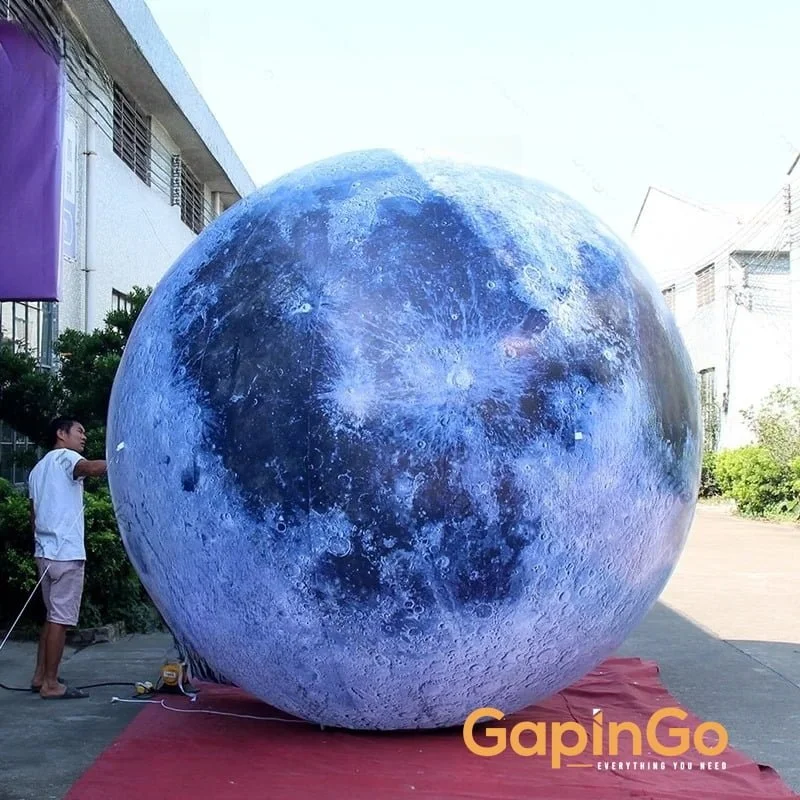 10ft. Inflatable Moon Ball, 3m Dia. Moon Balloon Inflatables