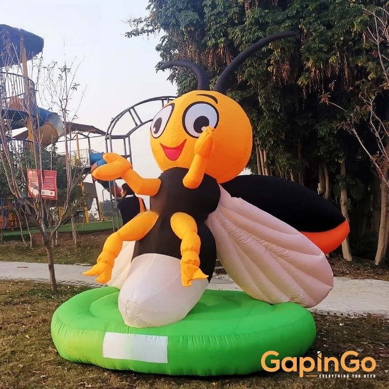 Customized 2.7x3 Meters Inflatable Firefly Decorations Inflated Cartoon Toys for Party Home Yard Decoration