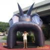 4.6x4.3x4.3 Meters Inflatable Dragon Head Football Tunnel For Sport Event