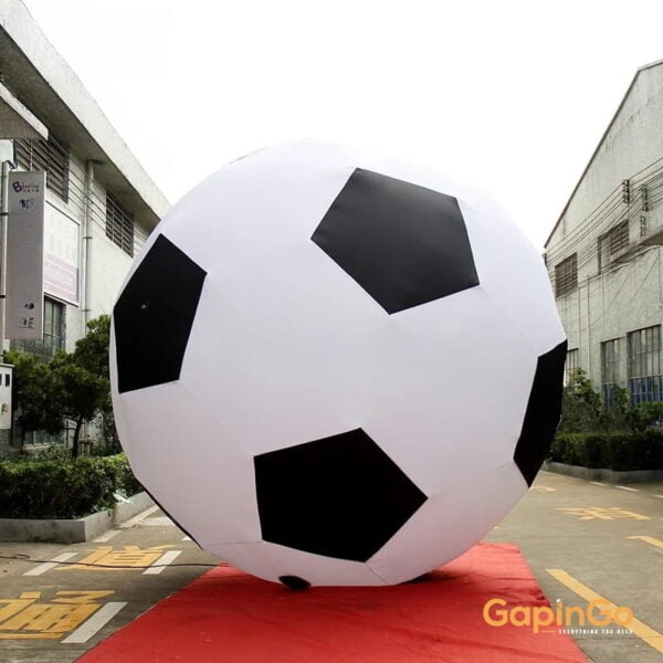 Inflatable Football Model For Sports Events / Football Championship Decorative Soccer Balloons