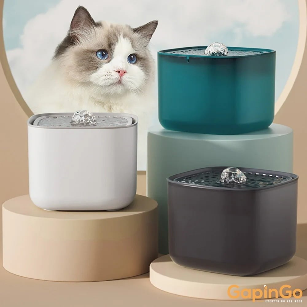 3L Cat Water Fountain Large Capacity Filtring Cat Water Drinker Auto Recirculate Filter USB Electric Mute Cats Water Dispenser