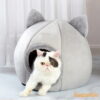 Pet Tent Cave Bed for Cats Small Dogs Self-Warming Cat Tent Bed Cat Hut Comfortable Pet Sleeping Bed