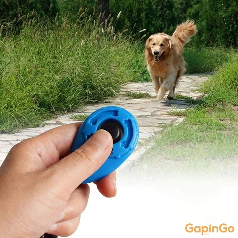 Pet Cat Dog Training Clicker Plastic New Dog Click Trainer Portable Auxiliary Adjustable Wristband Sound Key Chain Dog Supplies