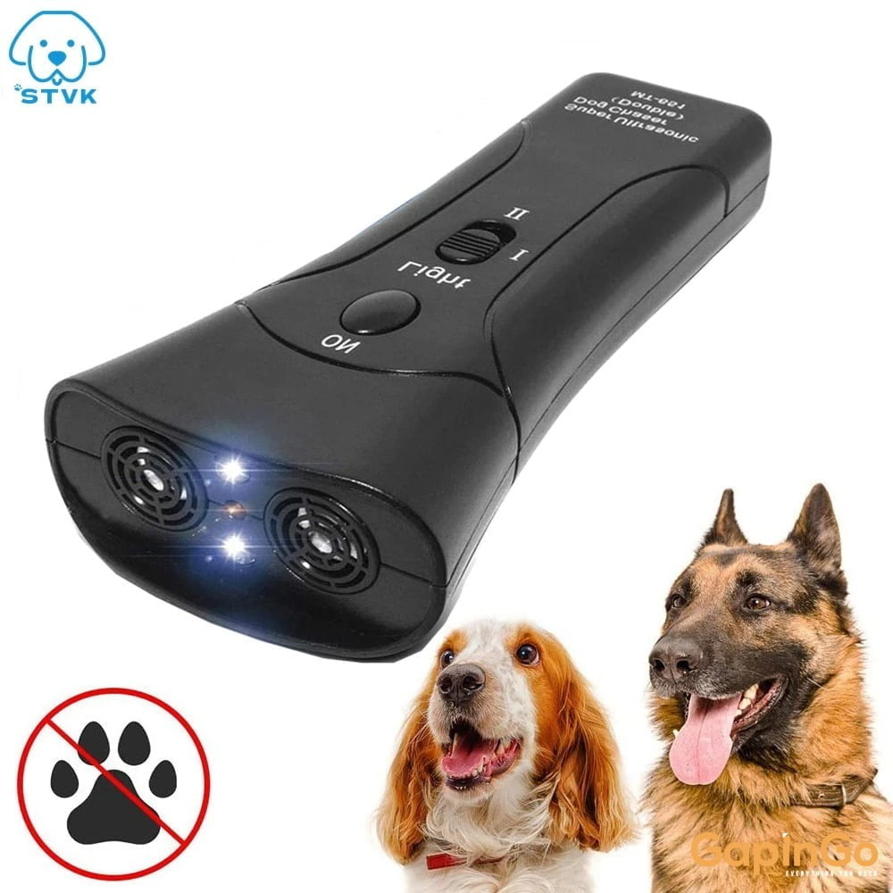 3 in 1 Pet Dog Repeller Anti Barking Stop Bark Training Device Trainer LED Ultrasonic Anti Barking Ultrasonic Without Battery