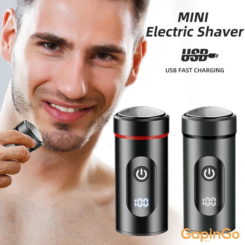 Mini Electric Shaver for Men Portable Electric Razor Beard Type-C Quick Charging Men's Shavers Face Body Razor Six-Blade Head