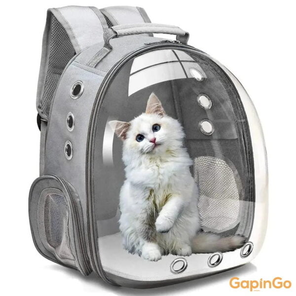 Pet Backpack Cat Pet Carrier Backpack Transparent Capsule Bubble Small Animal Puppy Kitty Bird Breathable Pet Carrier for Travel