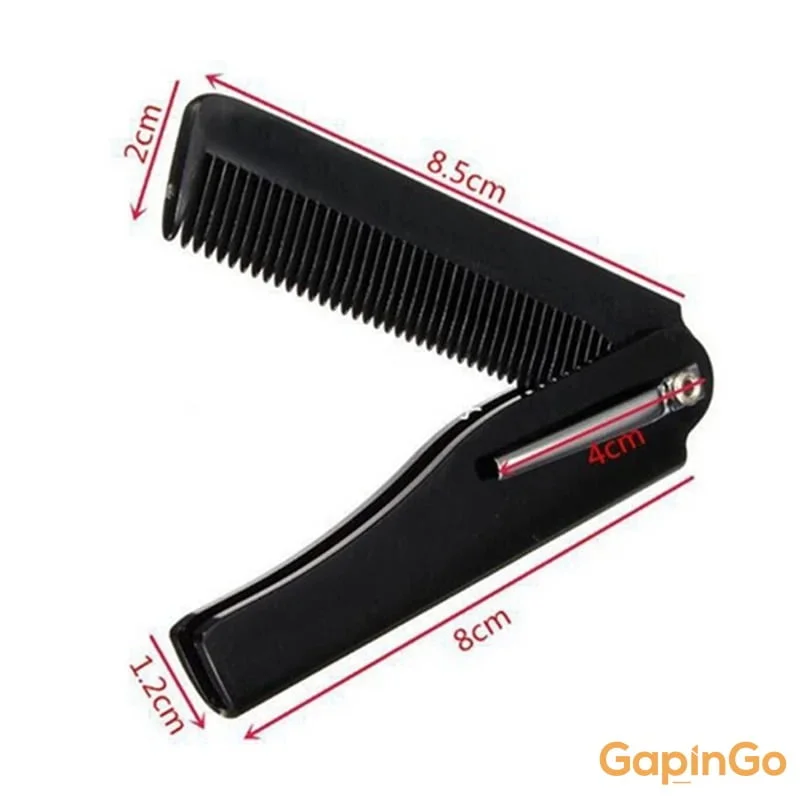 Portable Folding Knife Hair Combs Travel Commercial Plastic Small Comb For Men Special Knife Comb Hair Head Moustache