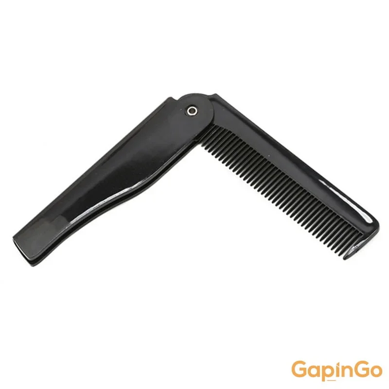 Portable Folding Knife Hair Combs Travel Commercial Plastic Small Comb For Men Special Knife Comb Hair Head Moustache