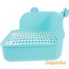 Hamster Rabbit Square Toilet Bowl Litter & Housebreaking Ferret Potty Trainer Guinea Pig