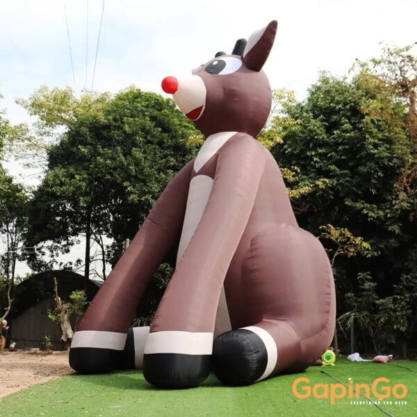 Giant 6.8x6x8.5 Meters Inflatable Christmas Reindeer For Xmas Party Decoration Air-Blown Deer Balloon Toys