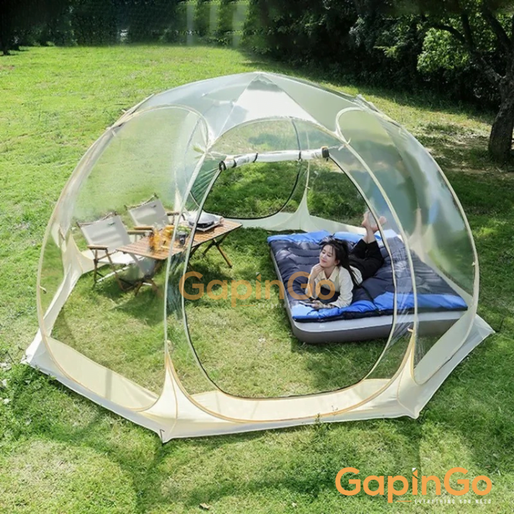 Transparent bubble starry sky clear dome camping tent for picnic travel party easy set up outdoor restaurant sunroom