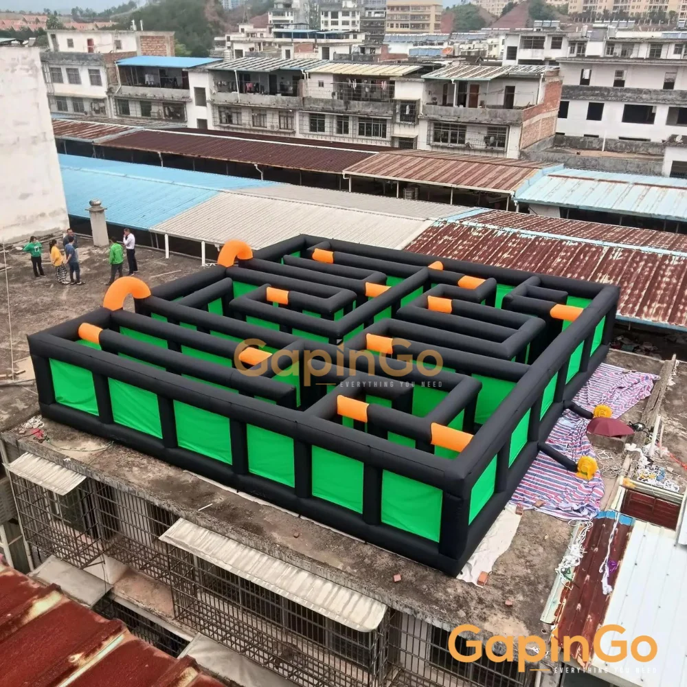 Inflatable Maze Game Equipment Play Indoor Outdoor Game Activities F Kids Adults