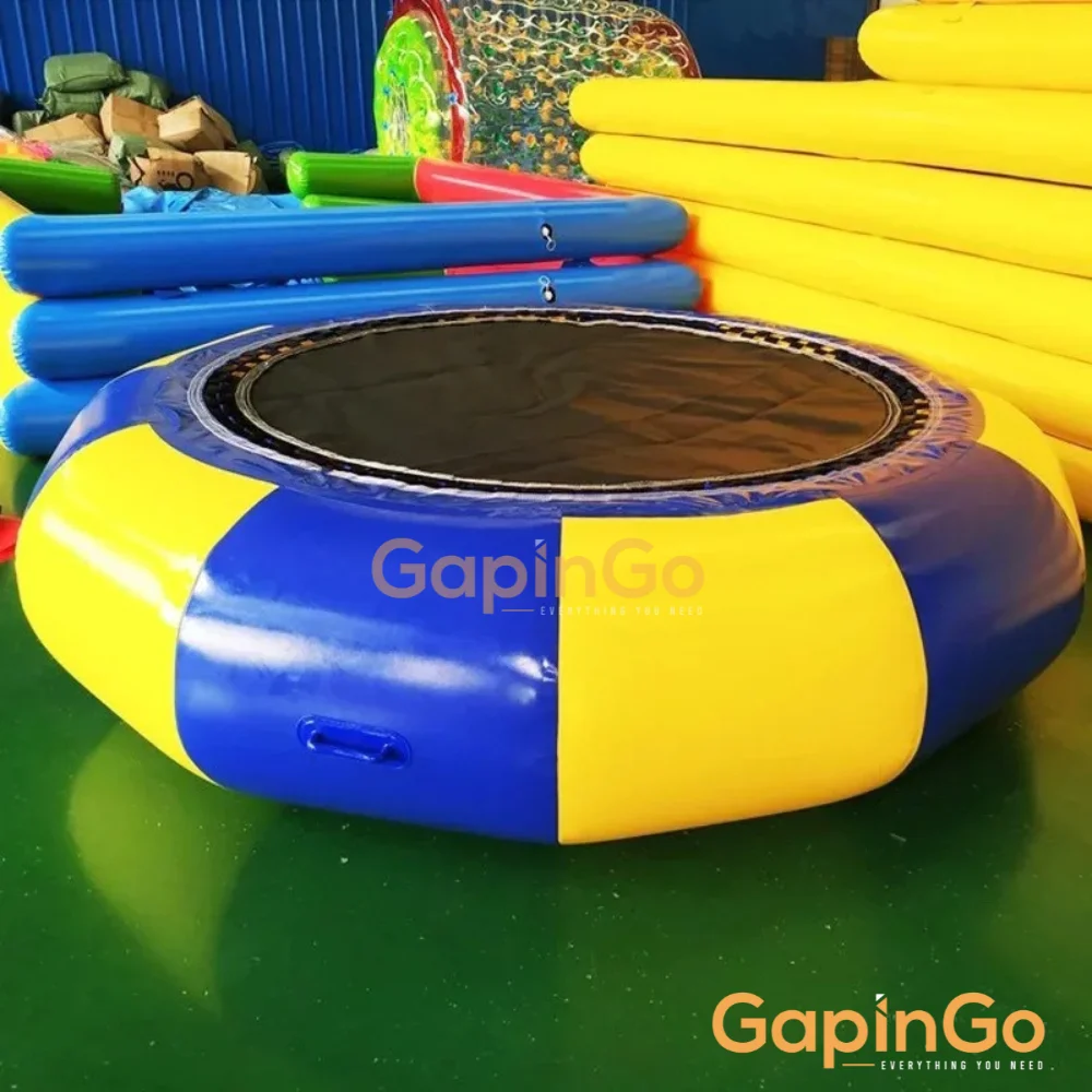Dia 2M/3M/4M Thickening Inflatable water trampoline with Blower Kids Adults outdoor water park playground Pool Lake toy