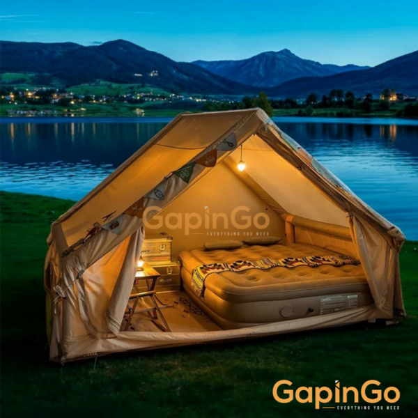 Inflatable camping tent With skylight for choose portable folding cabin rainproof exquisite overnight equipment