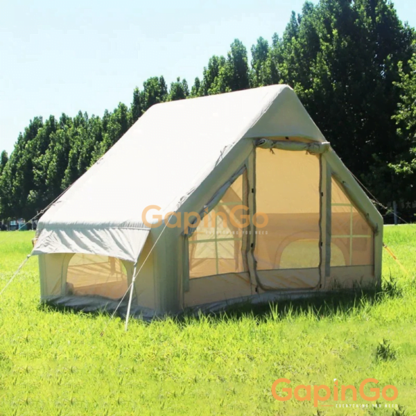 6.4㎡/12㎡ Inflatable Camping Tent with air pump starry sky tourism picnic Outdoor portable Easy Setup Waterproof Blow up Tent