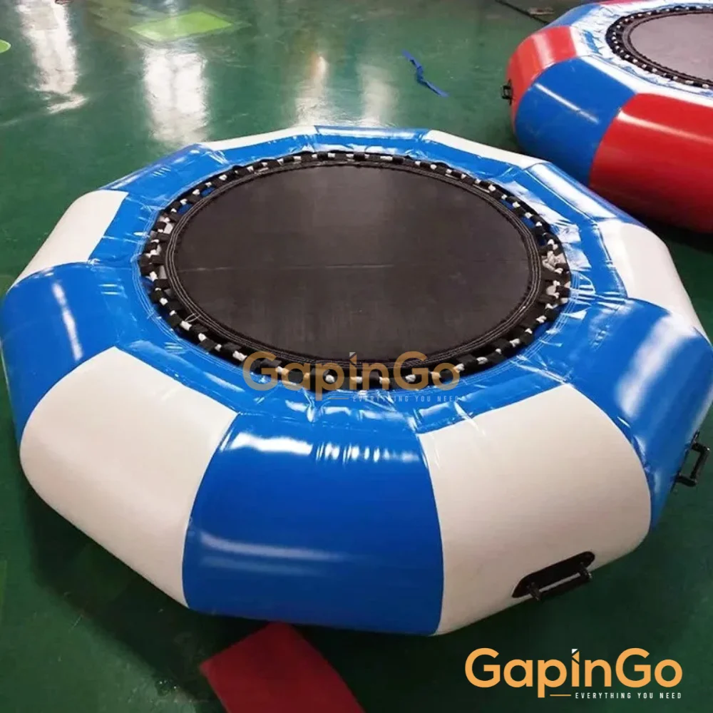 Dia 2M/3M/4M Thickening Inflatable water trampoline with Blower Kids Adults outdoor water park playground Pool Lake toy
