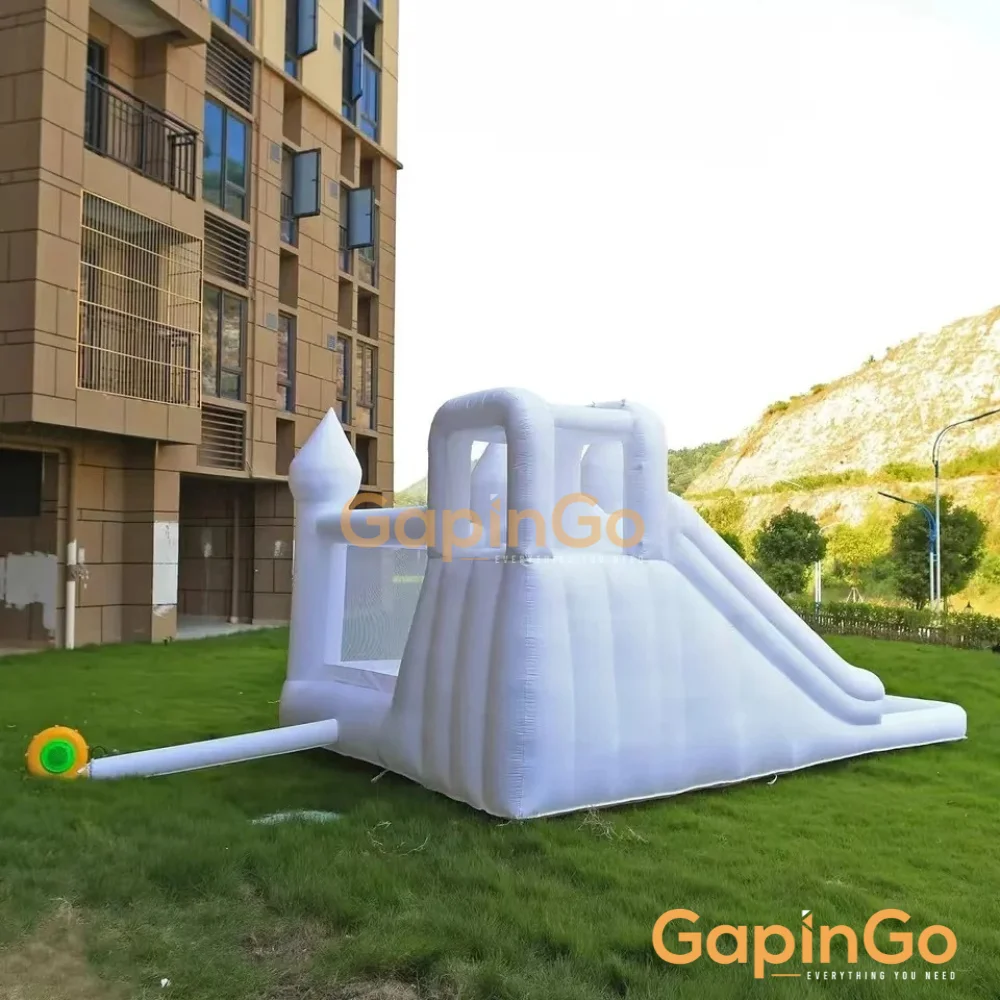 Children inflatable castle trampoline with slide and ball pit Wedding party event birthday gift playground kids toy Jumping bed