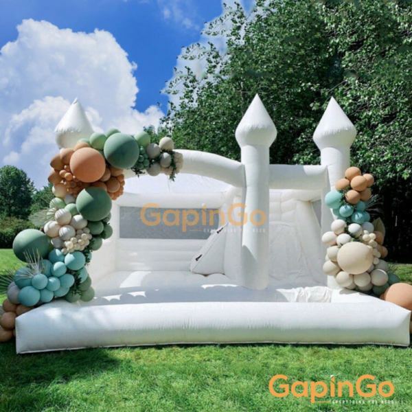 Large Inflatable Castle Bounce House Jumping bed with slide 13ft Trampoline Birthday party Event Rental Kids toy