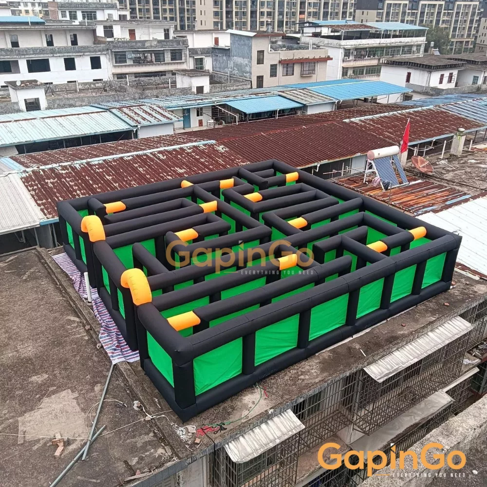 Inflatable Maze Game Equipment Play Indoor Outdoor Game Activities F Kids Adults
