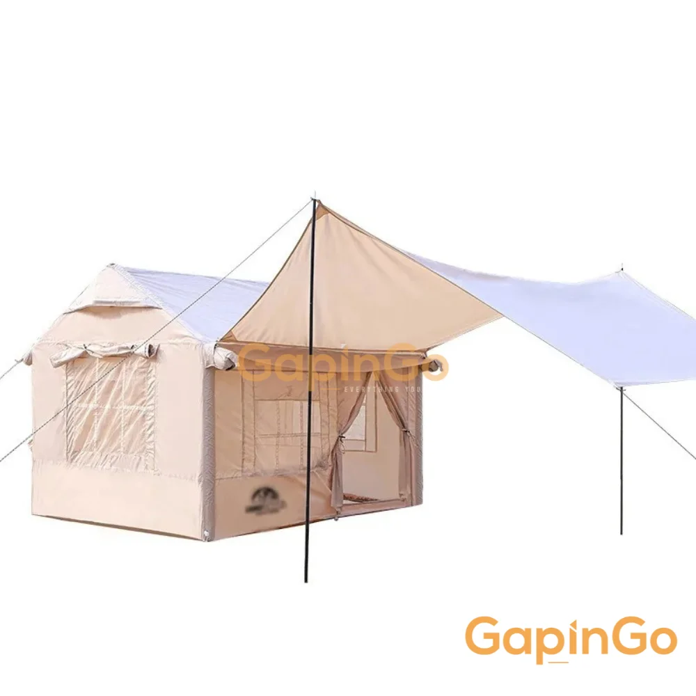 6-8 person Inflatable camping tent 4.8 ㎡ Cottage portable foldable thickened integrated outdoor picnic tents without building